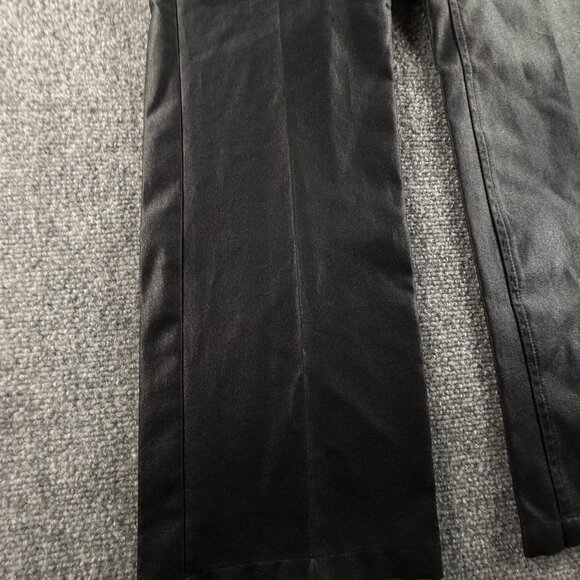 Tommy Jeans Black Size 1 Small Shiny Pants Pockets Club Leather-look ACTL 26X25 - Picture 5 of 16